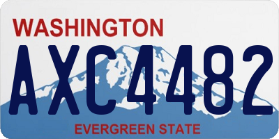 WA license plate AXC4482