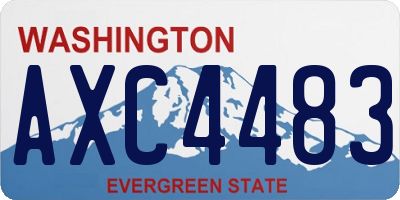 WA license plate AXC4483