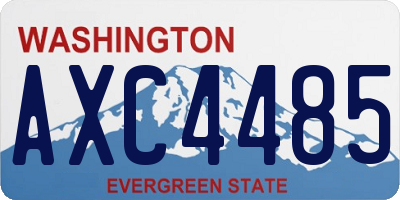 WA license plate AXC4485
