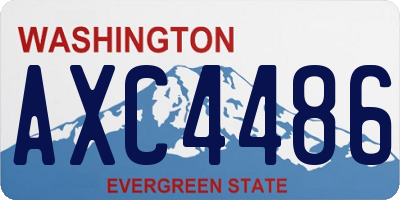 WA license plate AXC4486