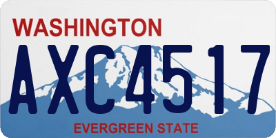 WA license plate AXC4517