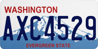 WA license plate AXC4529