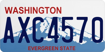 WA license plate AXC4570