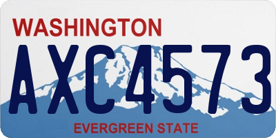 WA license plate AXC4573