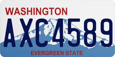 WA license plate AXC4589