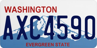 WA license plate AXC4590