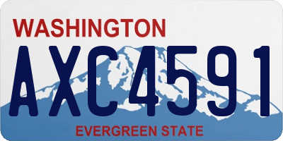 WA license plate AXC4591