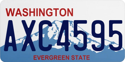 WA license plate AXC4595