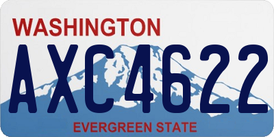 WA license plate AXC4622