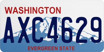 WA license plate AXC4629