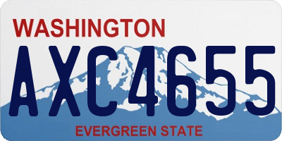 WA license plate AXC4655