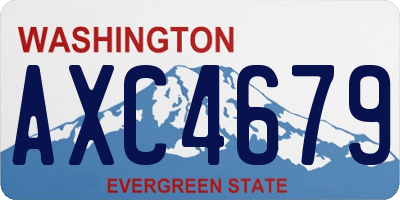 WA license plate AXC4679