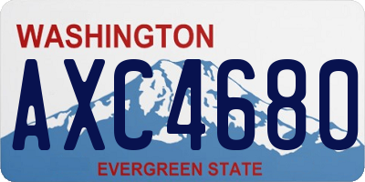 WA license plate AXC4680