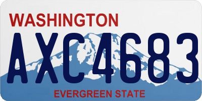 WA license plate AXC4683