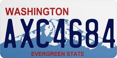WA license plate AXC4684
