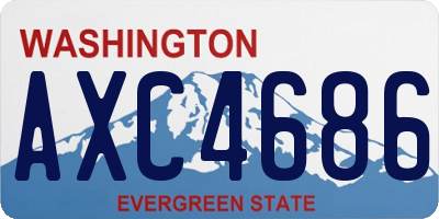 WA license plate AXC4686