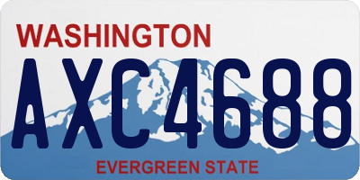 WA license plate AXC4688