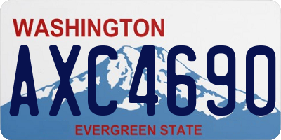 WA license plate AXC4690