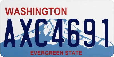 WA license plate AXC4691