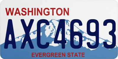 WA license plate AXC4693