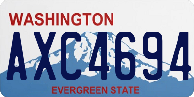 WA license plate AXC4694