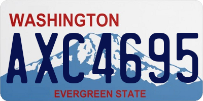 WA license plate AXC4695