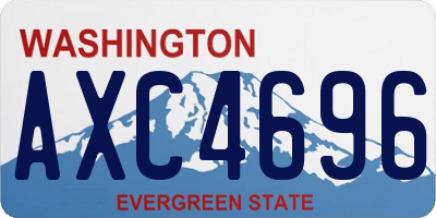 WA license plate AXC4696