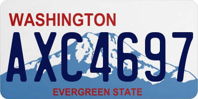 WA license plate AXC4697