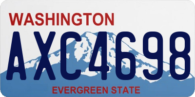WA license plate AXC4698