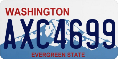 WA license plate AXC4699