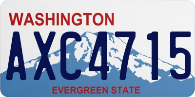 WA license plate AXC4715