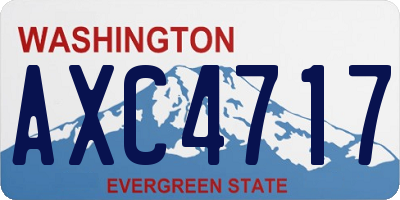 WA license plate AXC4717