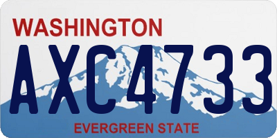 WA license plate AXC4733