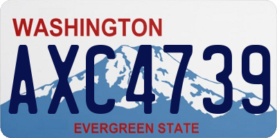 WA license plate AXC4739