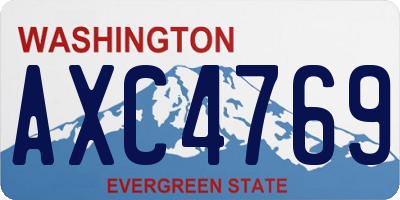 WA license plate AXC4769