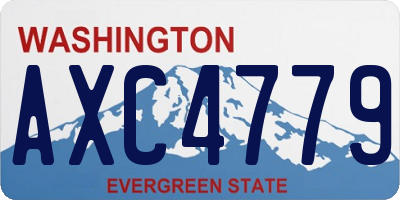 WA license plate AXC4779