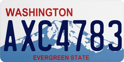 WA license plate AXC4783
