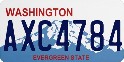 WA license plate AXC4784