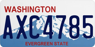 WA license plate AXC4785