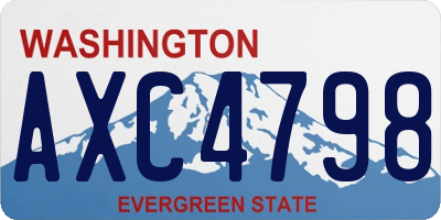 WA license plate AXC4798