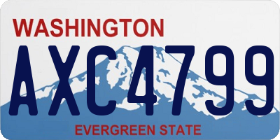 WA license plate AXC4799