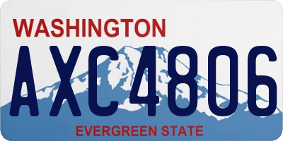 WA license plate AXC4806