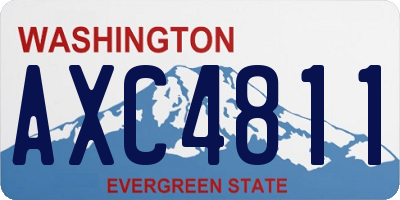 WA license plate AXC4811