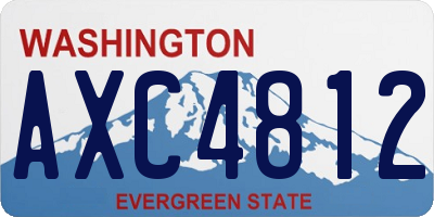 WA license plate AXC4812