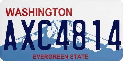 WA license plate AXC4814