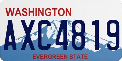 WA license plate AXC4819
