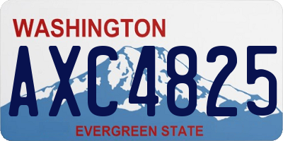 WA license plate AXC4825