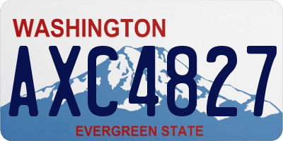 WA license plate AXC4827