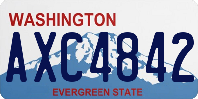 WA license plate AXC4842