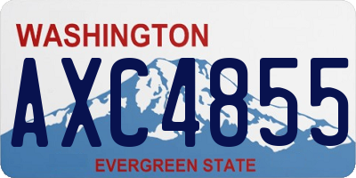 WA license plate AXC4855